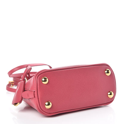 Prada Saffiano Lux Mini Promenade Tote Peonia 4 of 10