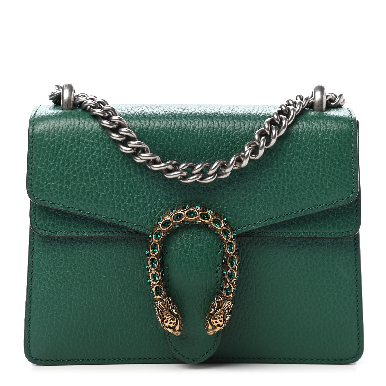 Gucci Calfskin Mini Dionysus Shoulder Bag Emerald 1 of 10