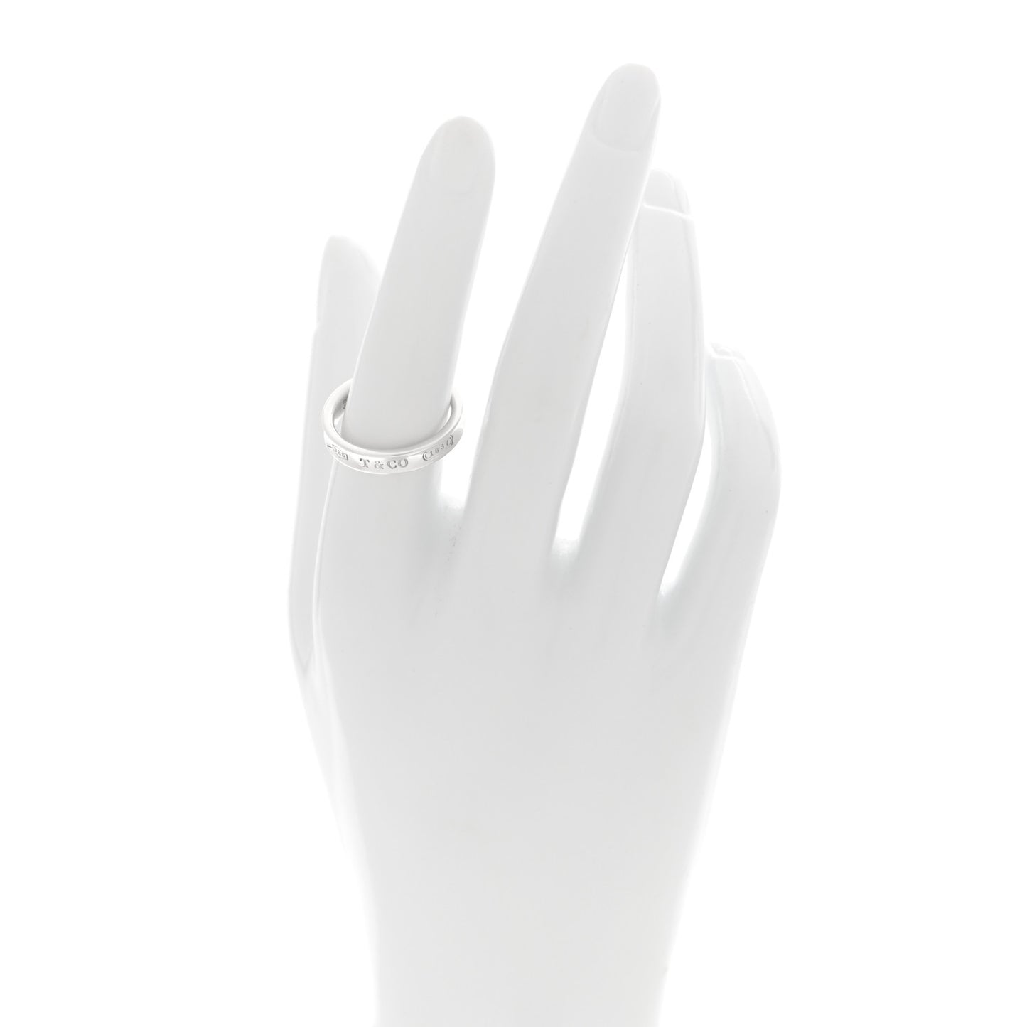 Sterling Silver Narrow 1837 Band Ring 54 7