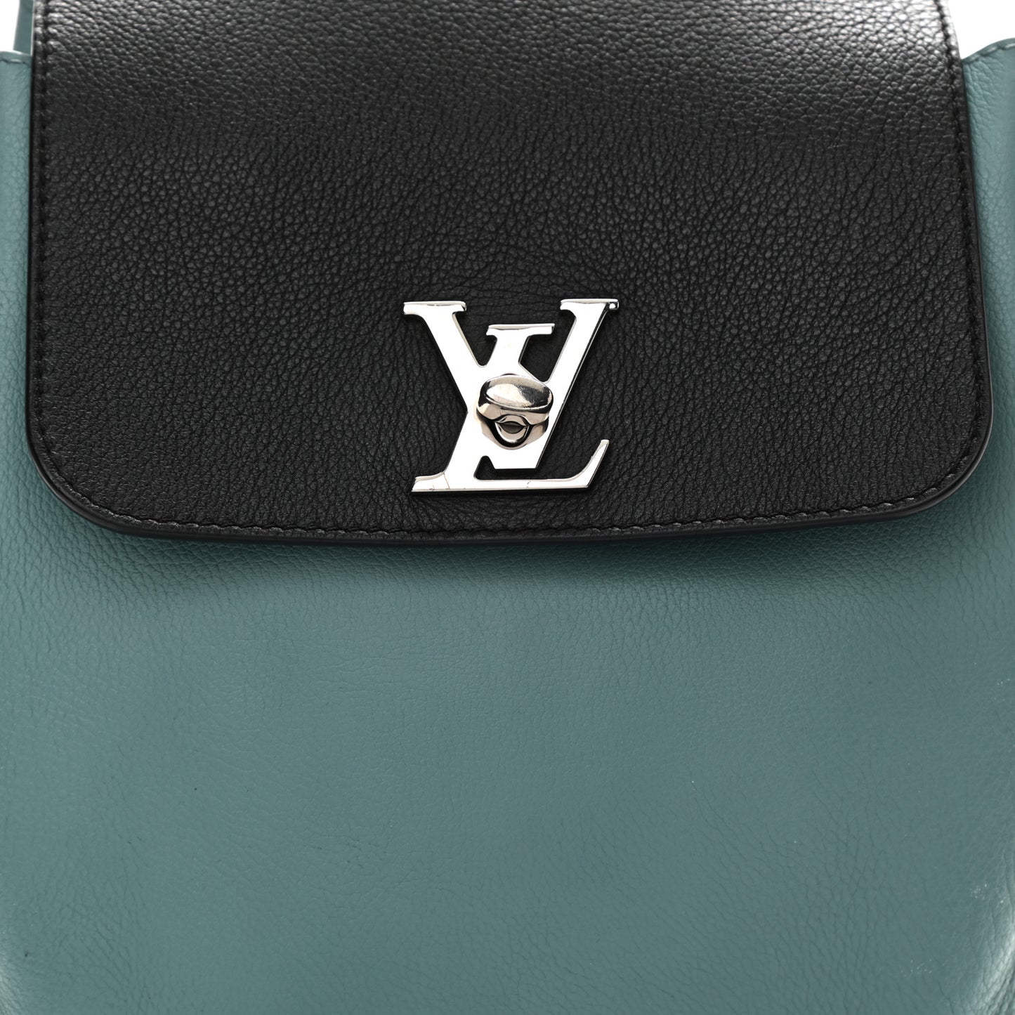 Calfskin Lockme Backpack Sky