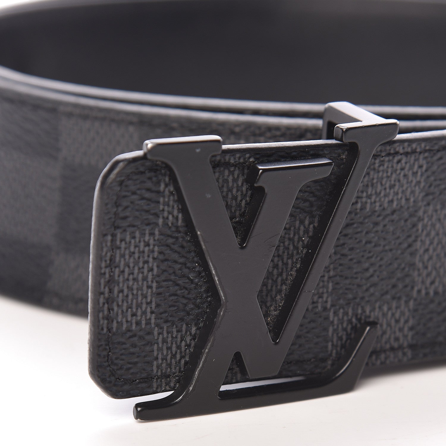 Louis Vuitton Damier Graphite LV Initiales Belt 90 36 7 of 14