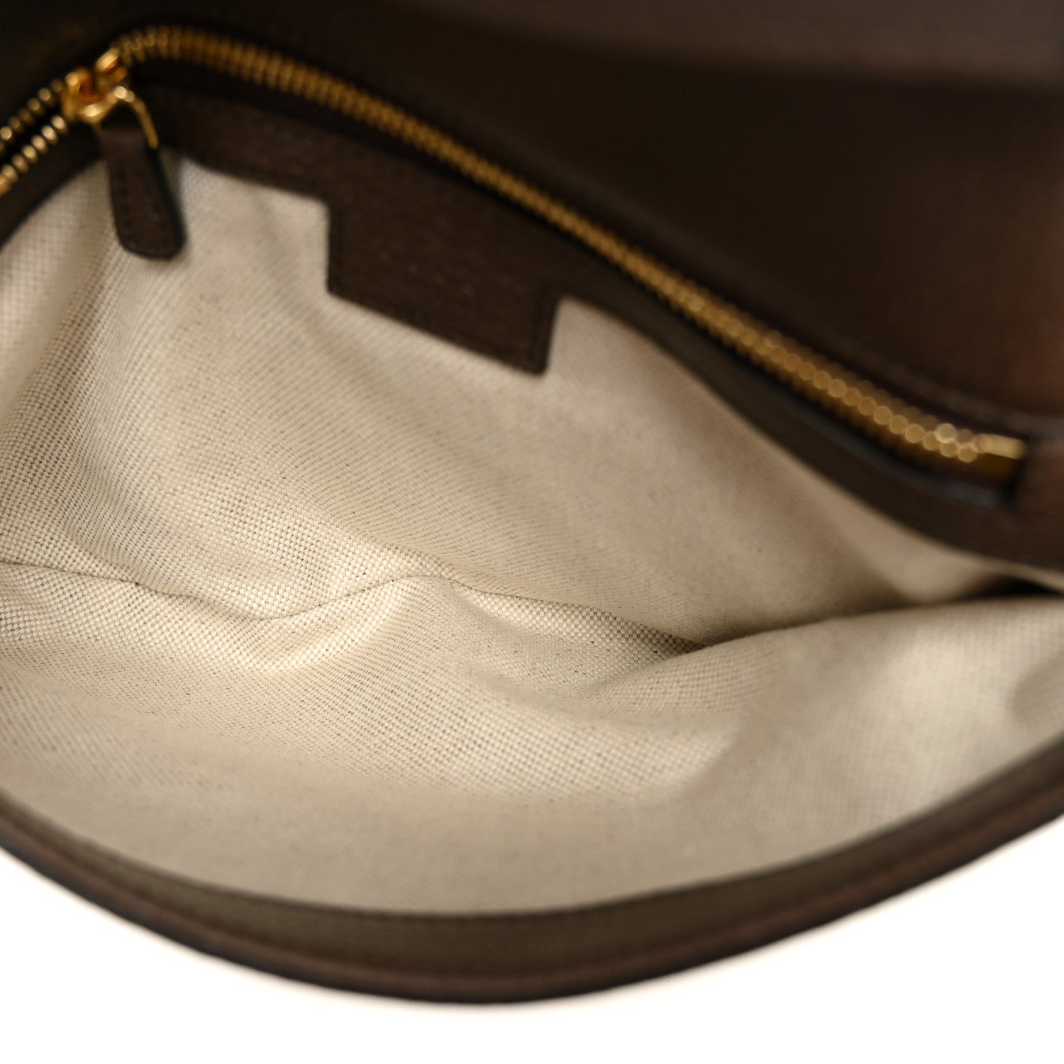 Gucci GG Supreme Monogram Textured Dollar Calfskin Blondie Chain Shoulder Flap Bag Beige Ebony New Acero 4 of 9