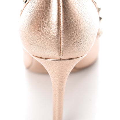 Valentino Garavani Pebbled Calfskin Rockstud 85mm Pumps 38 Rame 8 of 9