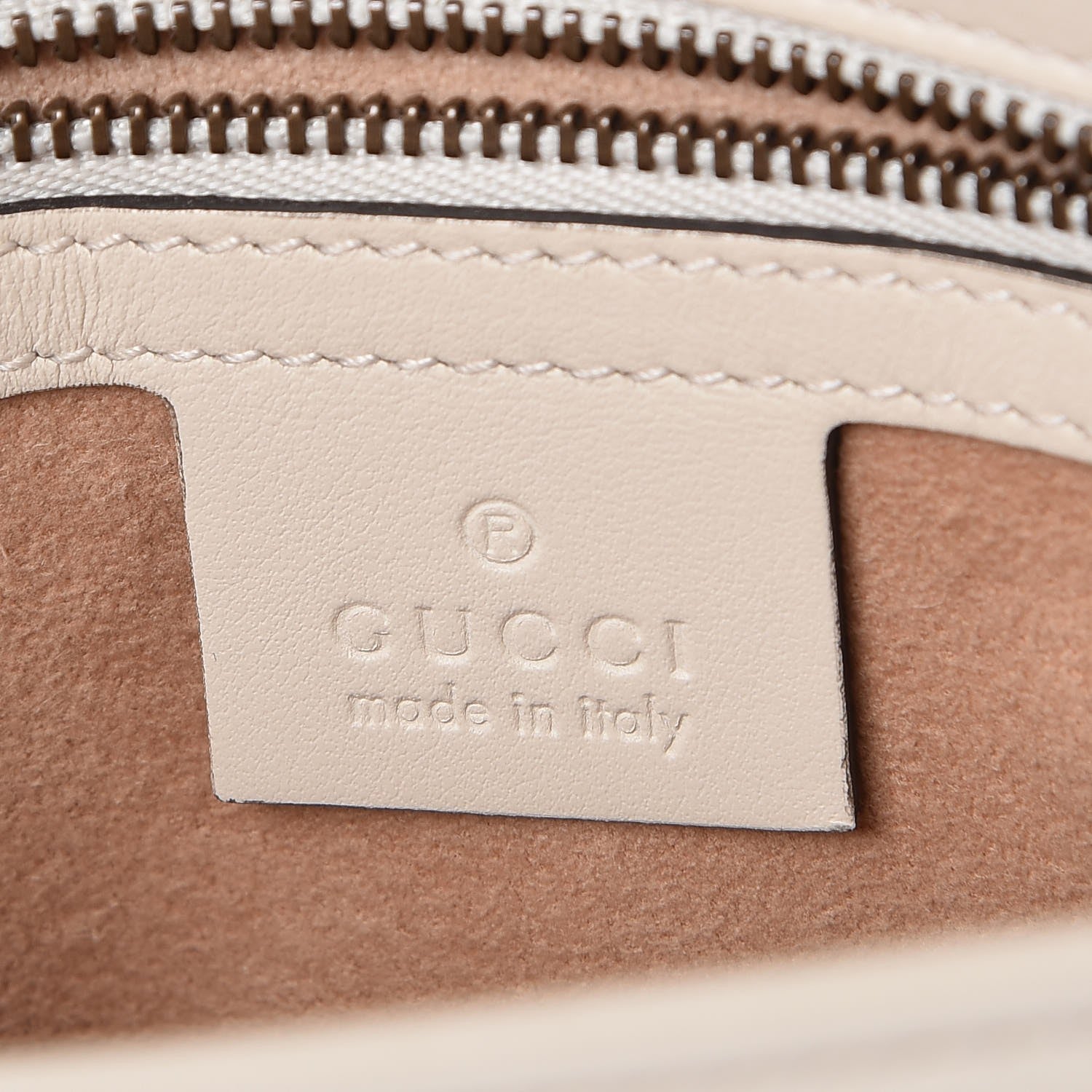 Gucci Calfskin Matelasse Small GG Marmont Shoulder Bag White 7 of 8