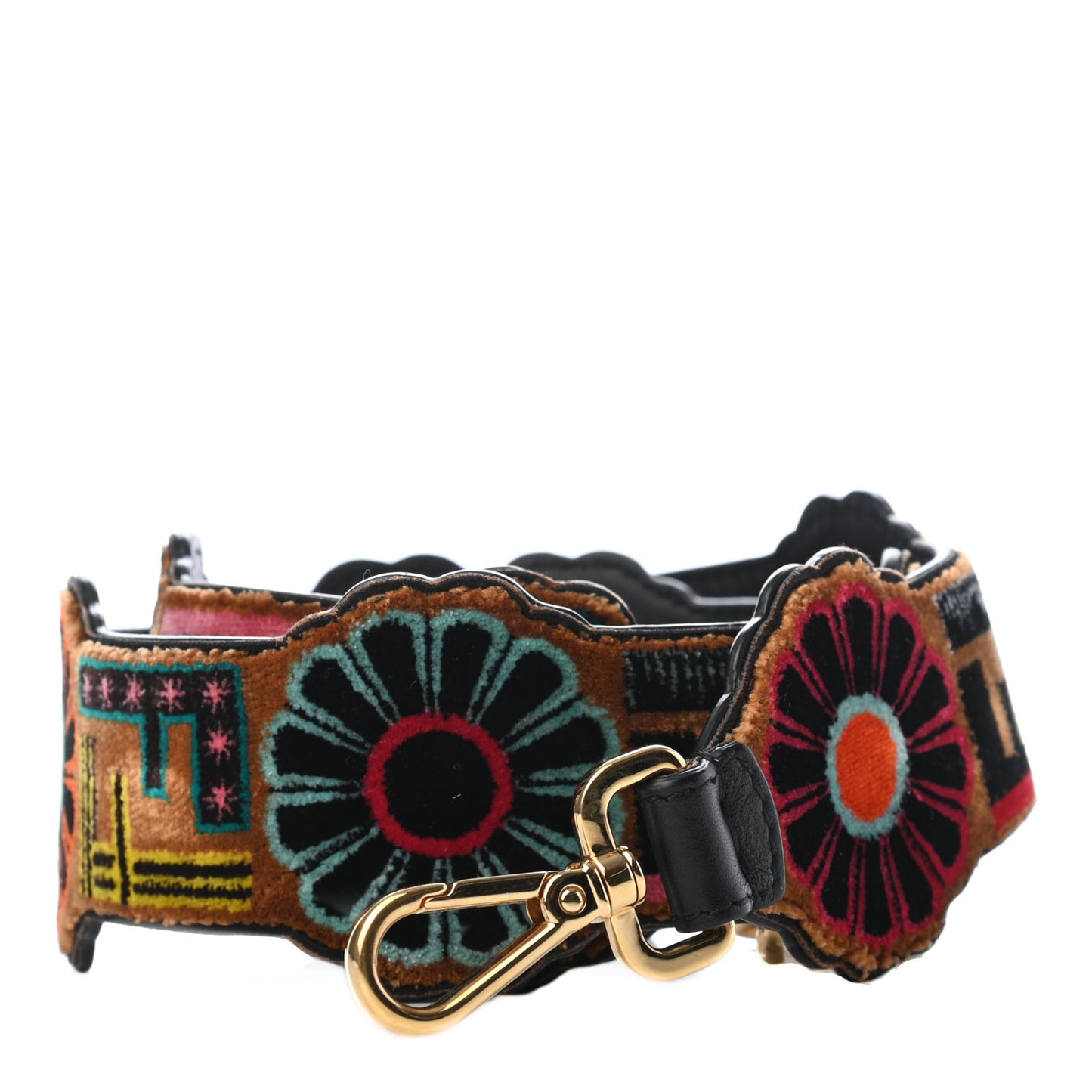 Velvet Vitello Dolce Fun Fair Embroidered Strap You Tobacco Multicolor