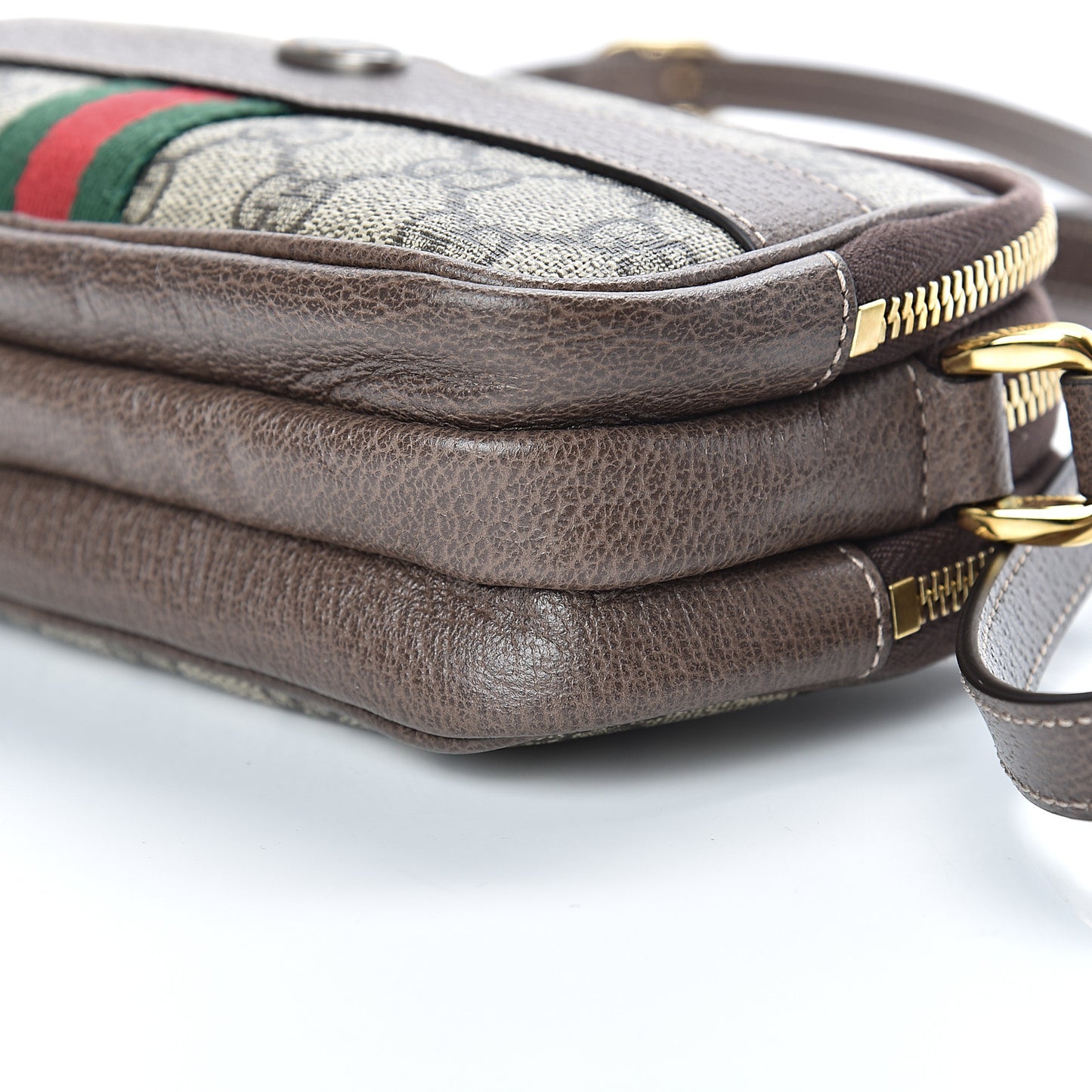 GG Supreme Monogram Web Mini Ophidia GG Bag Brown