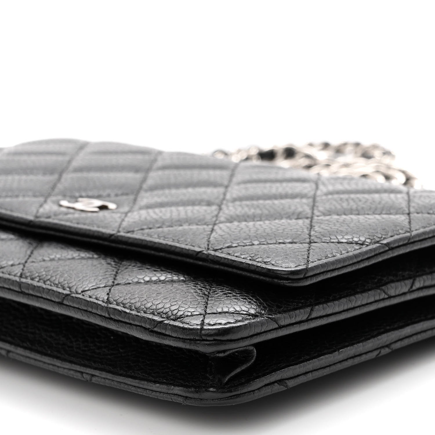Chanel Caviar Quilted Wallet on Chain WOC Black 8 of 12