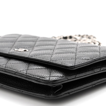 Chanel Caviar Quilted Wallet on Chain WOC Black 8 of 12