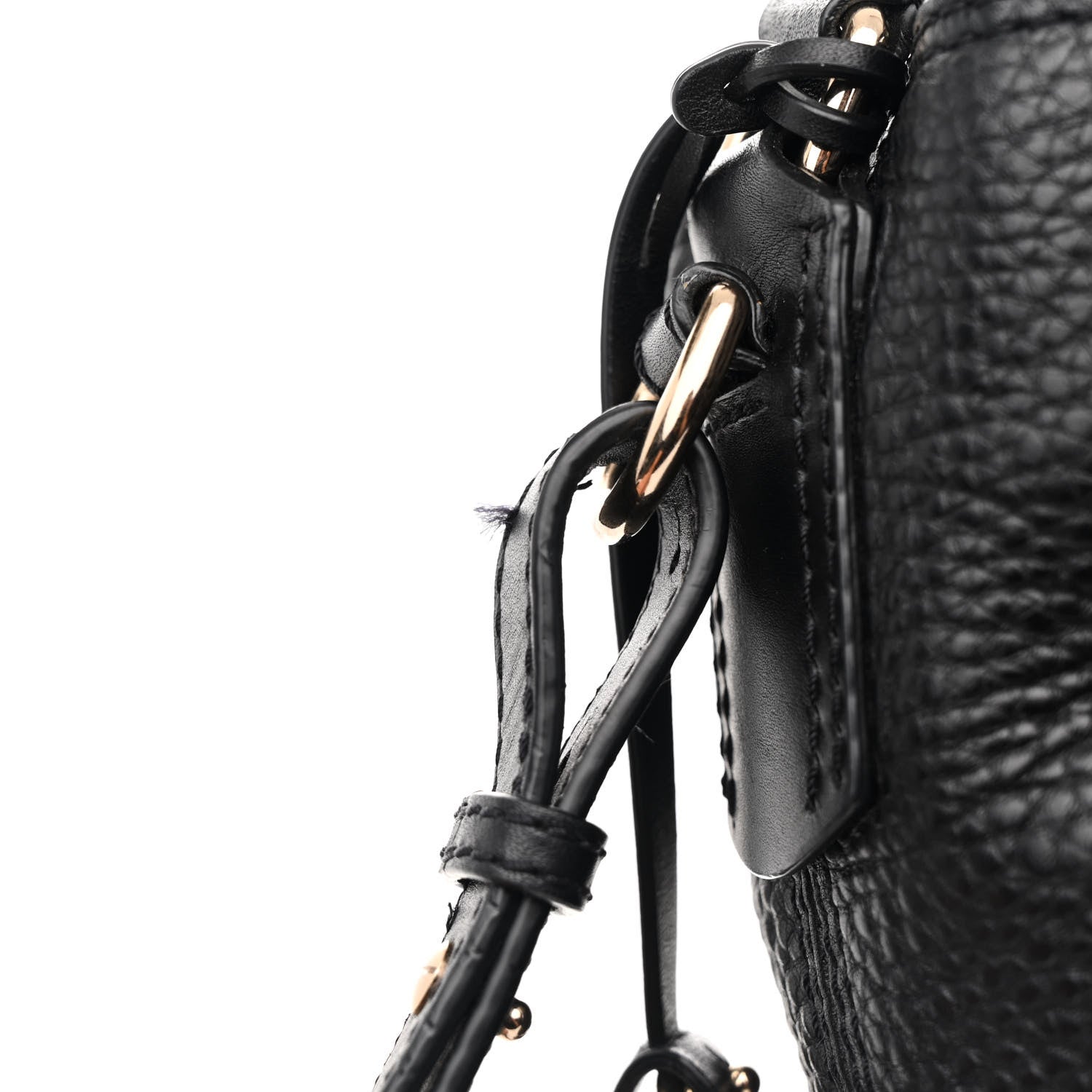Burberry Grainy Calfskin Medium Check Ashby Hobo Black 15 of 18