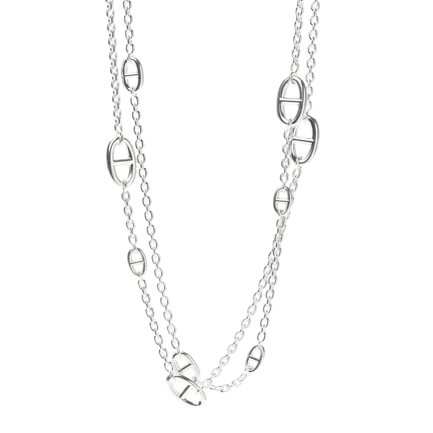 Hermes Sterling Silver Farandole Necklace 120 1 of 5