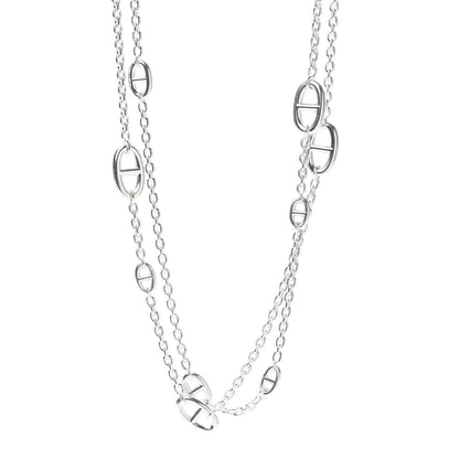 Hermes Sterling Silver Farandole Necklace 120 1 of 5