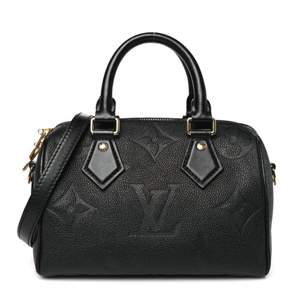 Louis Vuitton Empreinte Monogram Giant Speedy Bandouliere 20 Black 1 of 9