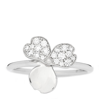 Tiffany Platinum Diamond Paper Flowers Ring 52 6 1 of 5