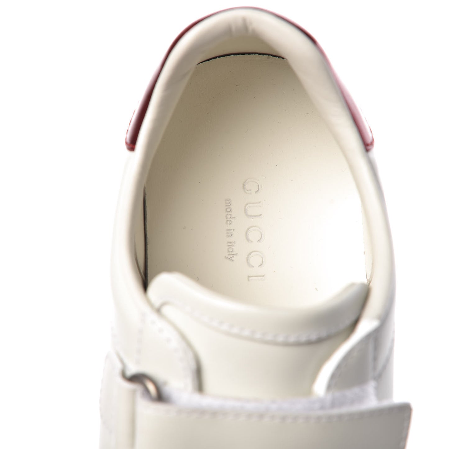 Miro Soft Calfskin Interlocking G Womens New Ace Sneakers 35.5 White Red Flame Green