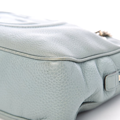 Gucci Pebbled Calfskin Small Soho Bowler Light Blue 9 of 12