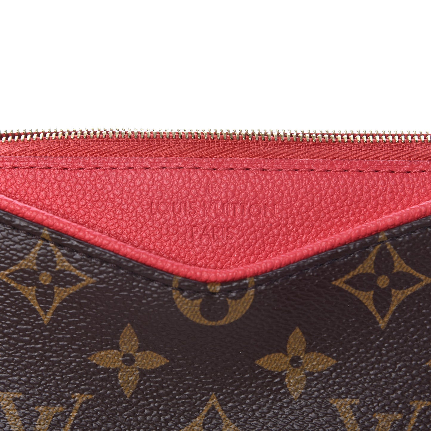 Monogram Pallas Clutch Cherry