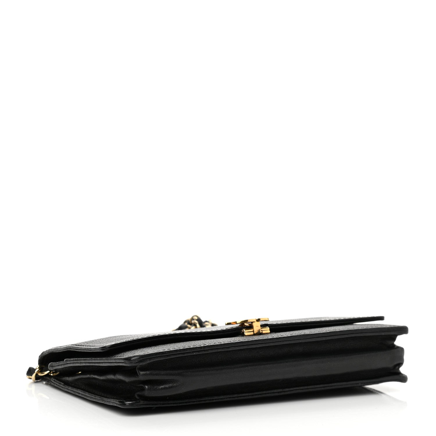 Chanel Caviar CC Wallet On Chain WOC Black 3 of 10