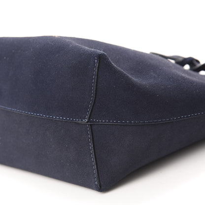 Mansur Gavriel Suede Mini Bucket Bag Navy 7 of 10