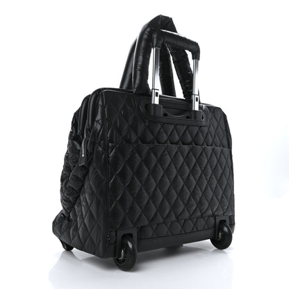 Chanel Nylon Quilted Coco Cocoon Trolley Black 2 of 10
