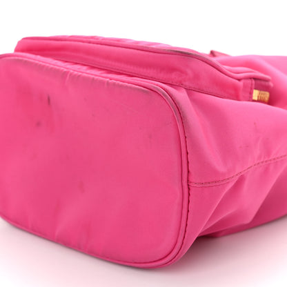 Prada Re-Nylon Saffiano Duet Bucket Crossbody Bag Fuxia 9 of 12