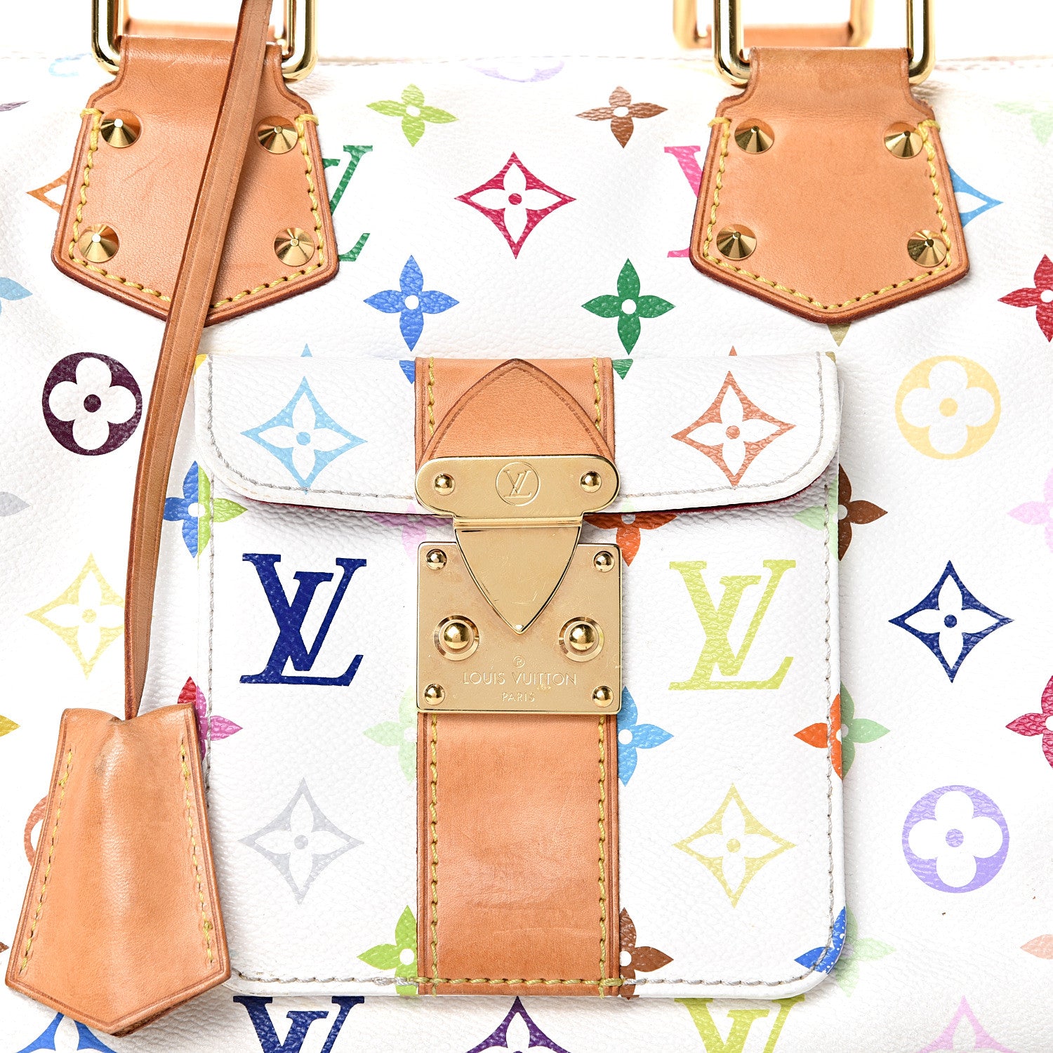Louis Vuitton Monogram Multicolor Speedy 30 White 7 of 18
