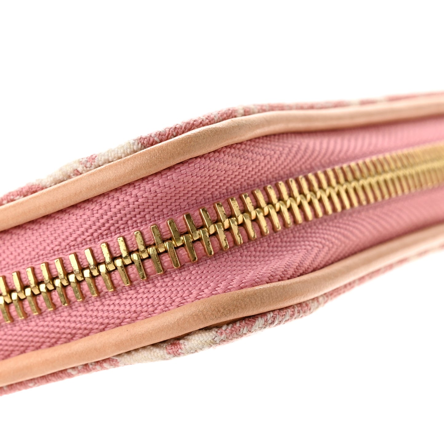 Denim Monogram Jacquard Zippy Wallet Pink