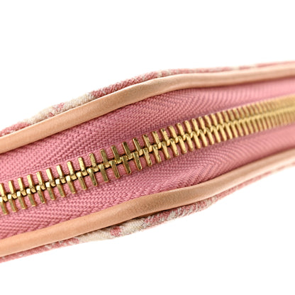 Louis Vuitton Denim Monogram Jacquard Zippy Wallet Pink 9 of 10