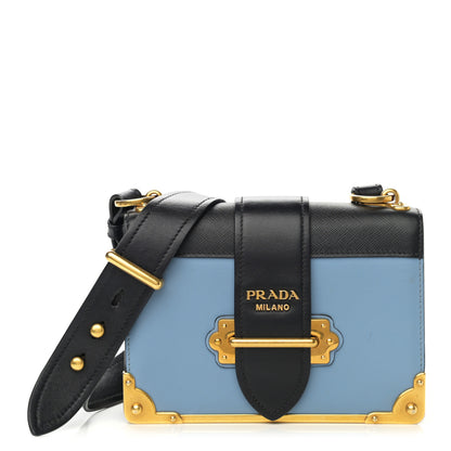 Prada City Calf Saffiano Cahier Bag Astrale Black 1 of 9