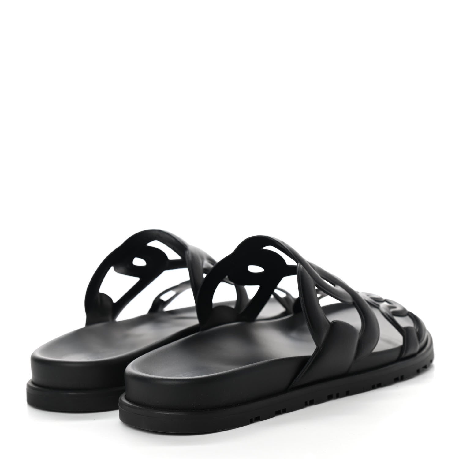 Hermes Nappa Extra Sandals 38 Black 4 of 8