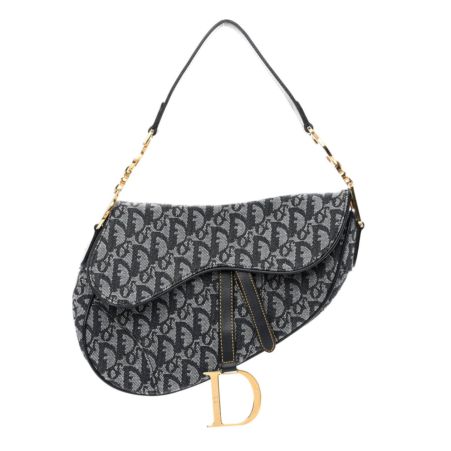 Monogram Saddle Bag Blue
