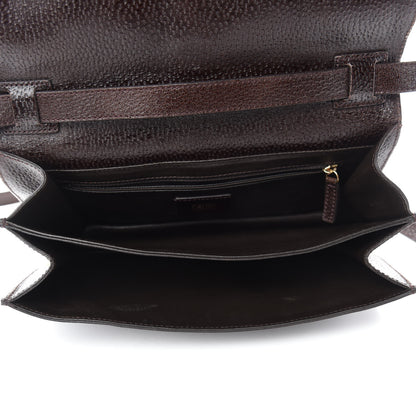 Fendi Vitello Classico No.1 Satchel Dark Brown 5 of 11