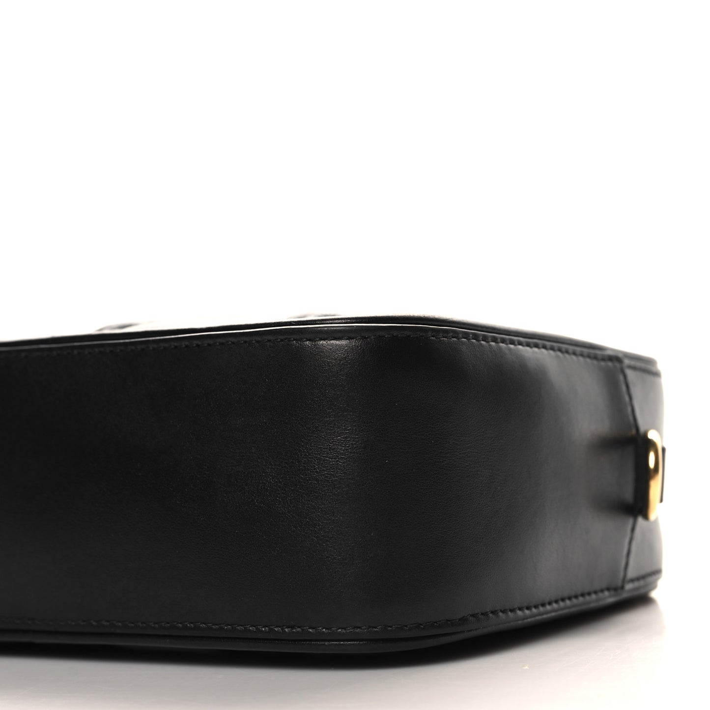 Calfskin GG Matelasse Shoulder Bag Black Natural