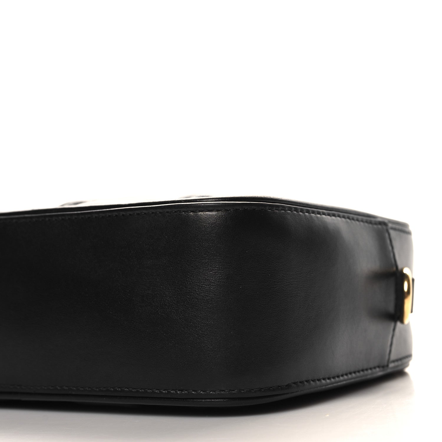 Gucci Calfskin GG Matelasse Shoulder Bag Black Natural 10 of 10