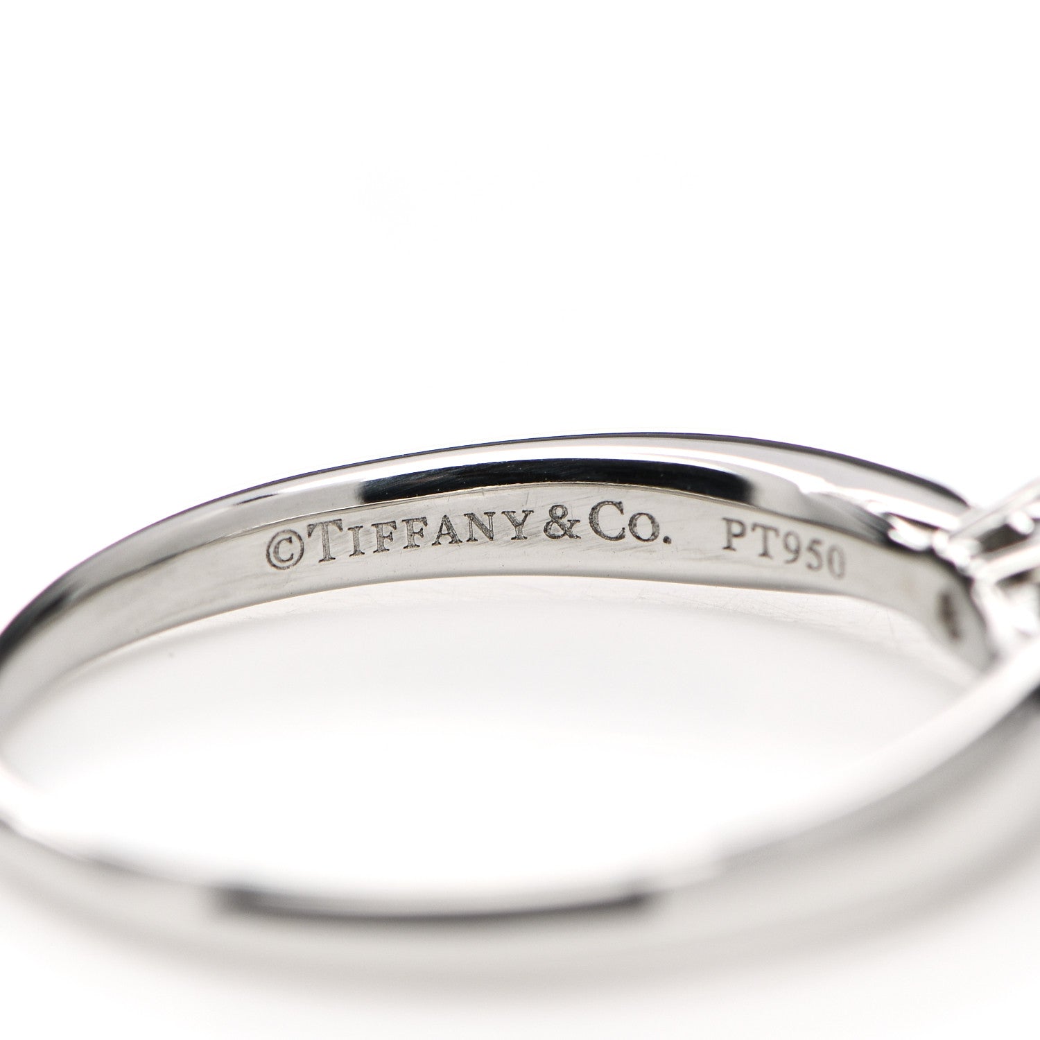 Tiffany Platinum Diamond .21ct Harmony Solitaire Engagement Ring 56 7.5 5 of 7