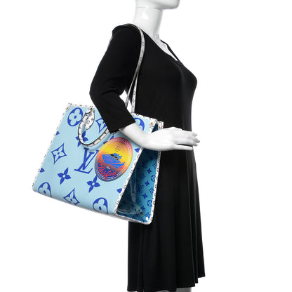 Louis Vuitton Monogram Giant Portofino Beach Onthego Blue 2 of 11