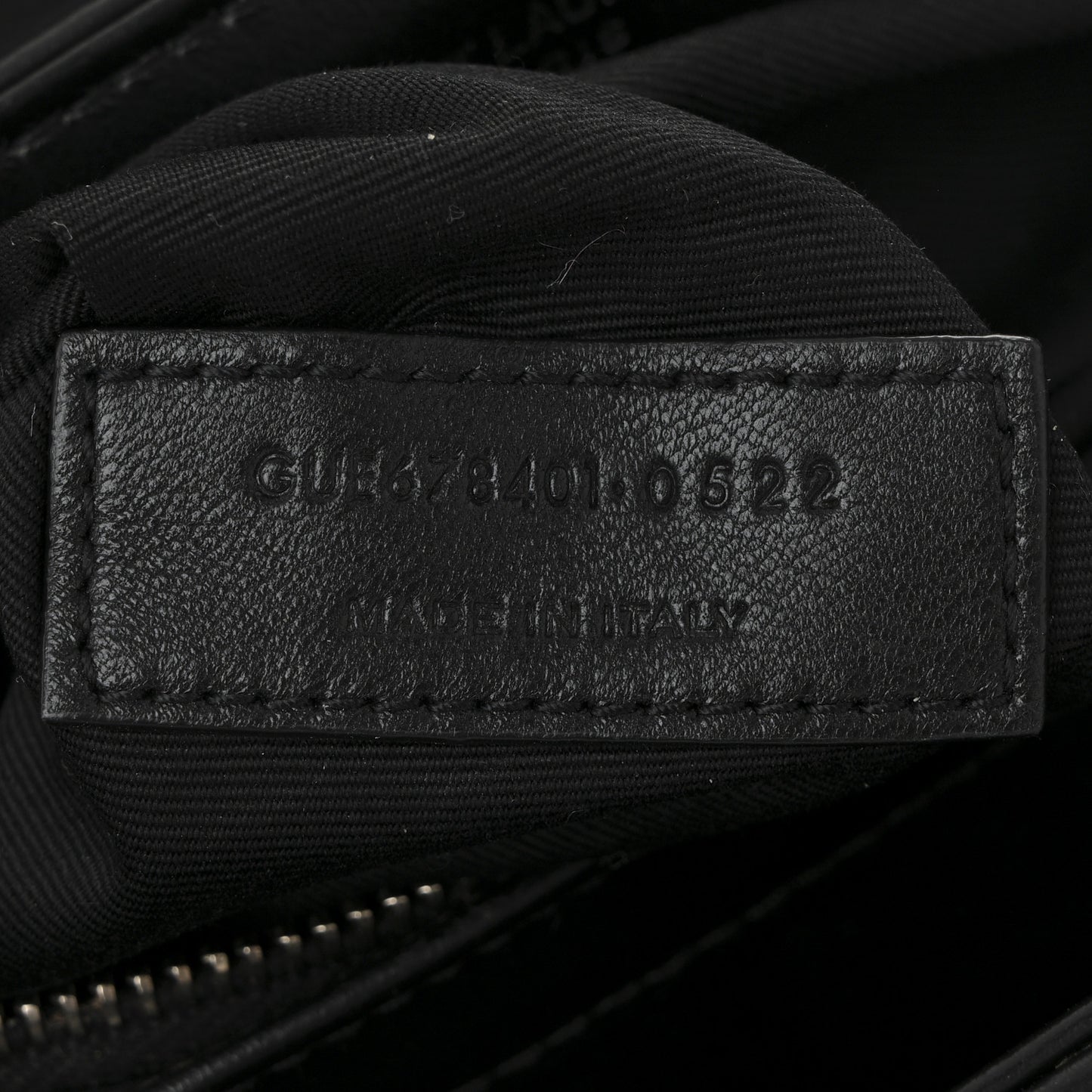 Calfskin Y Quilted Monogram Toy Loulou Crossbody Bag Black