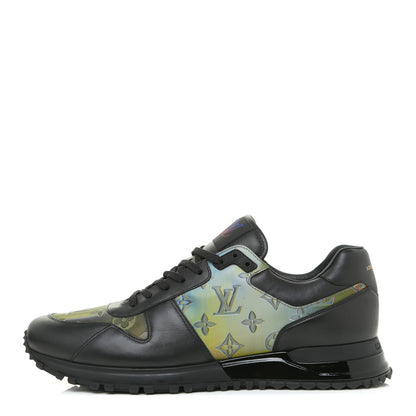 Louis Vuitton Calfskin Iridescent Monogram Rivoli Sneakers 10 Black 1 of 15