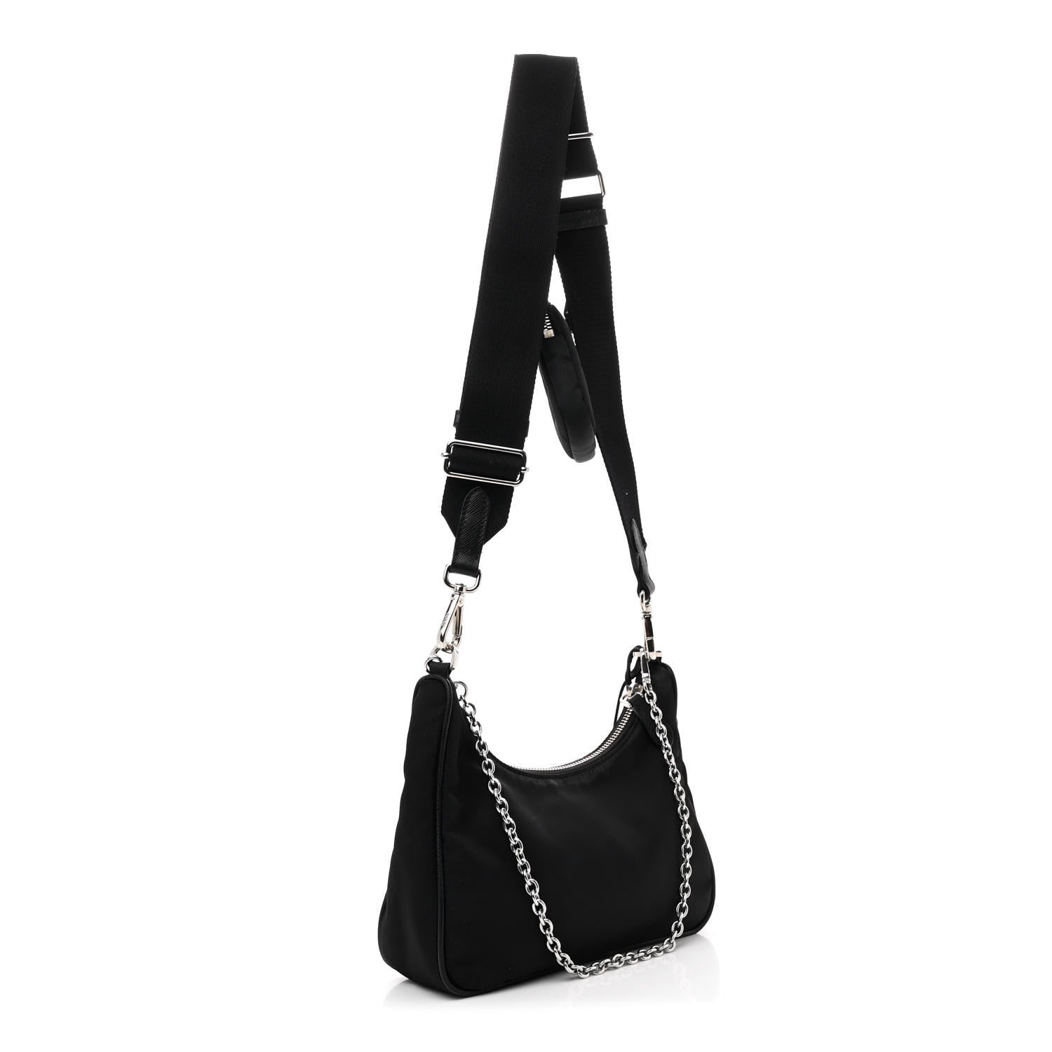 Prada Nylon Re-Edition 2005 Shoulder Bag Black 2 of 11