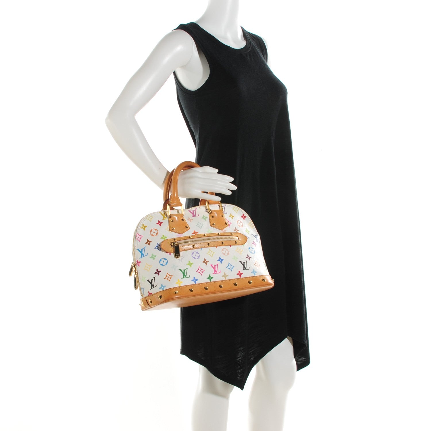 Louis Vuitton Monogram Multicolor Alma White 2 of 11