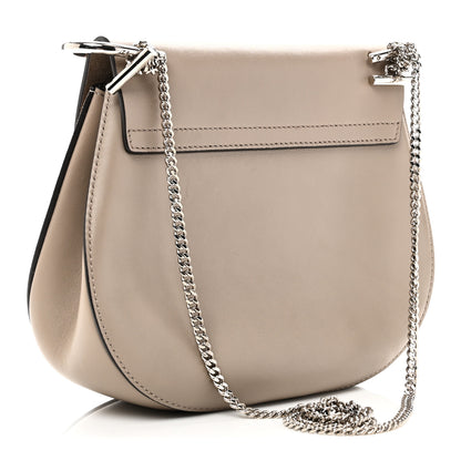 Chloe Suede Smooth Calfskin Drew Shoulder Bag Motty Grey 3 of 9