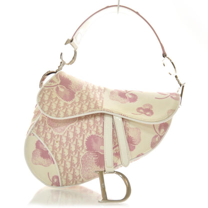 Christian Dior Monogram Floral Saddle Bag Pink 1 of 9