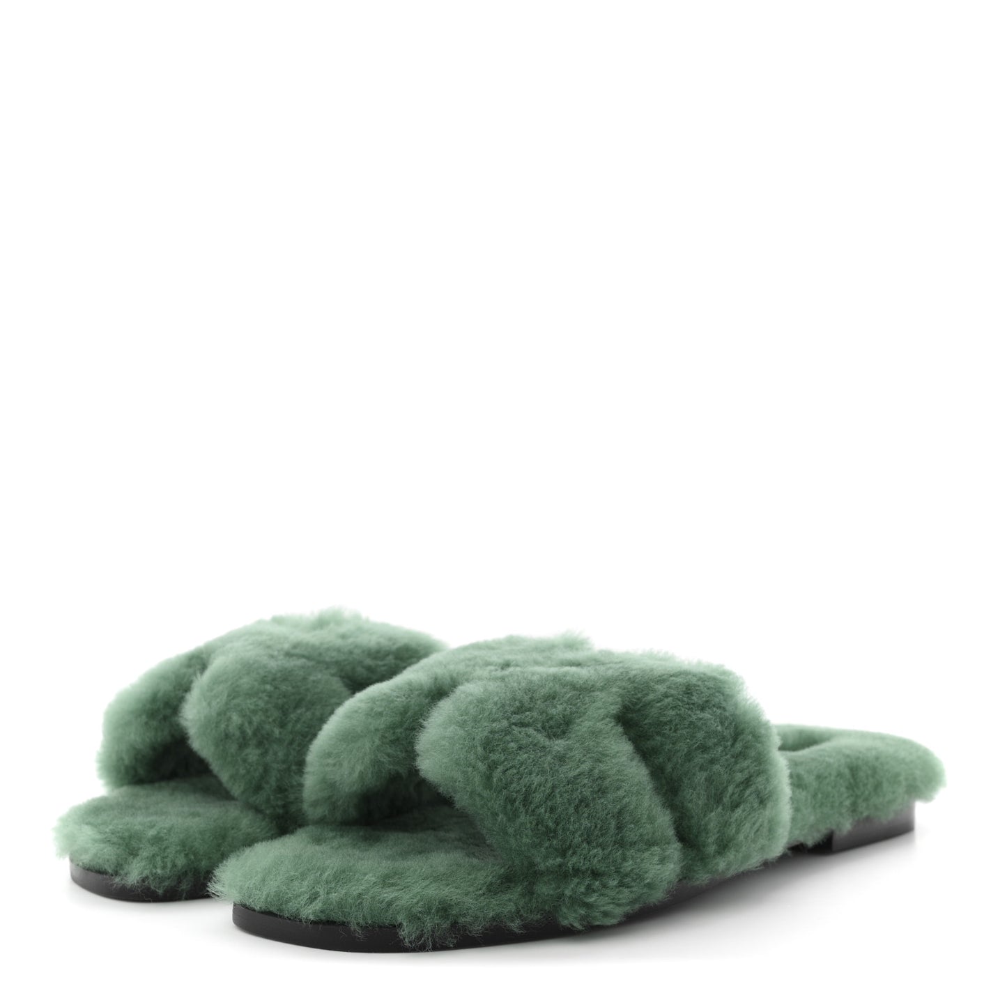 Woolskin Oran Sandals 37.5 Vert Anglais