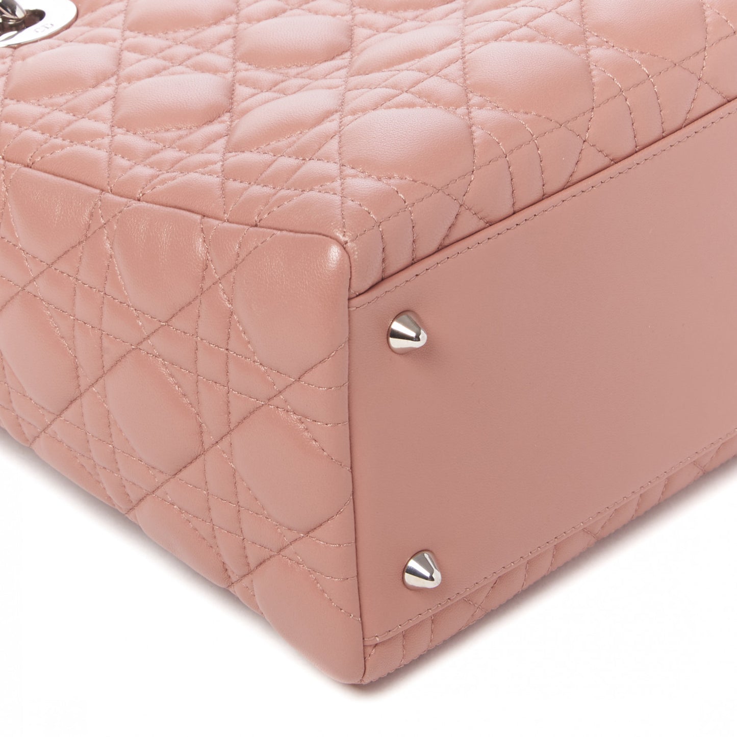 Lambskin Cannage Medium Lady Dior Pink