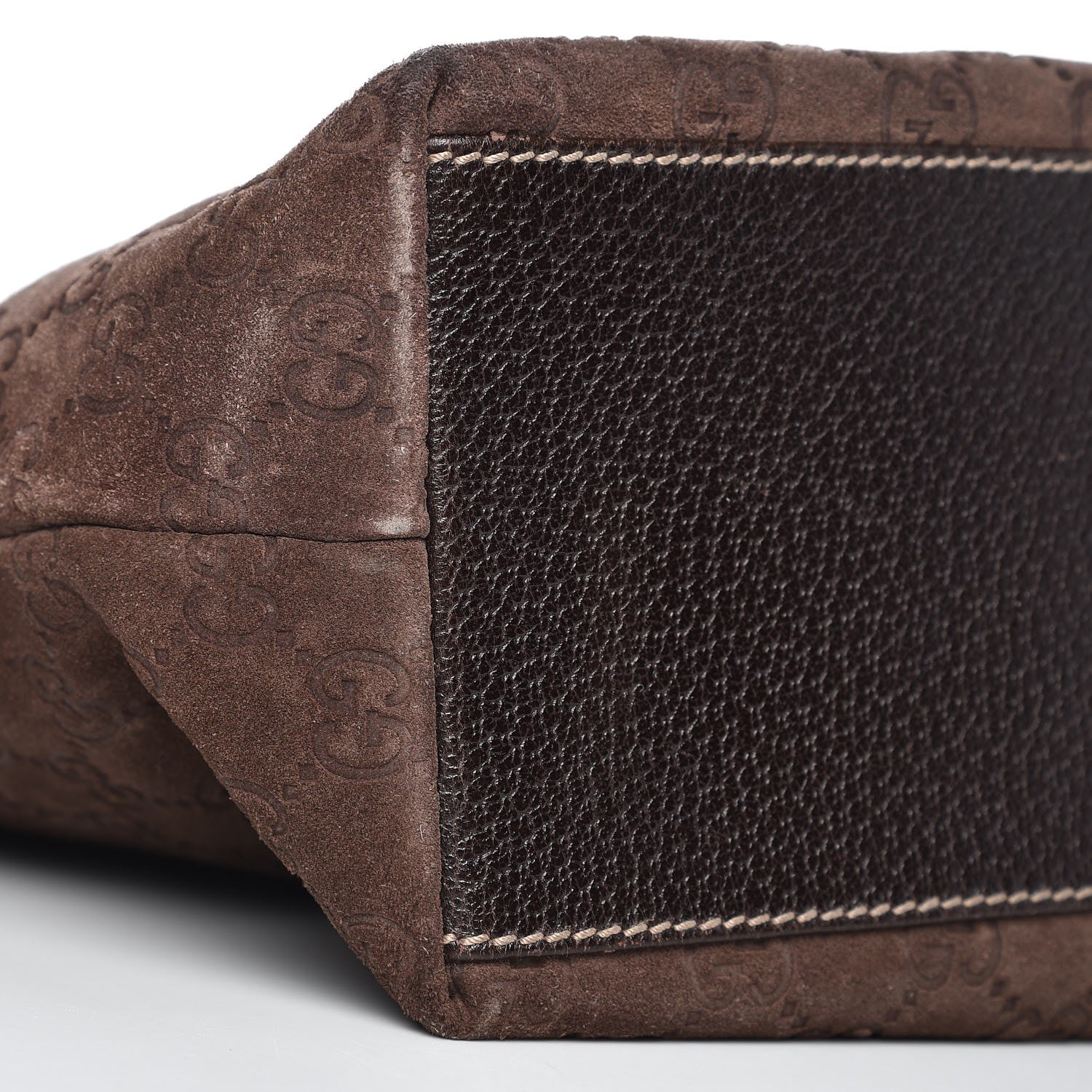 Gucci Guccissima Suede Charmy Tote Brown 9 of 10