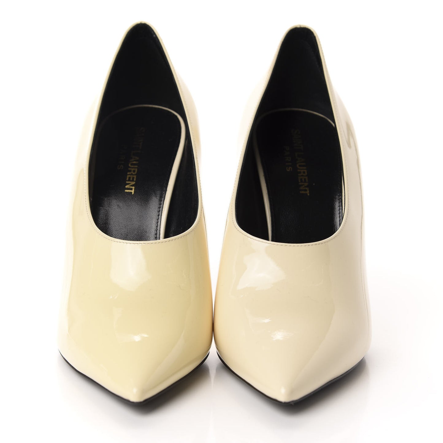 Patent Calfskin Teddy High Vamp 105 Pumps 39 Porcellana