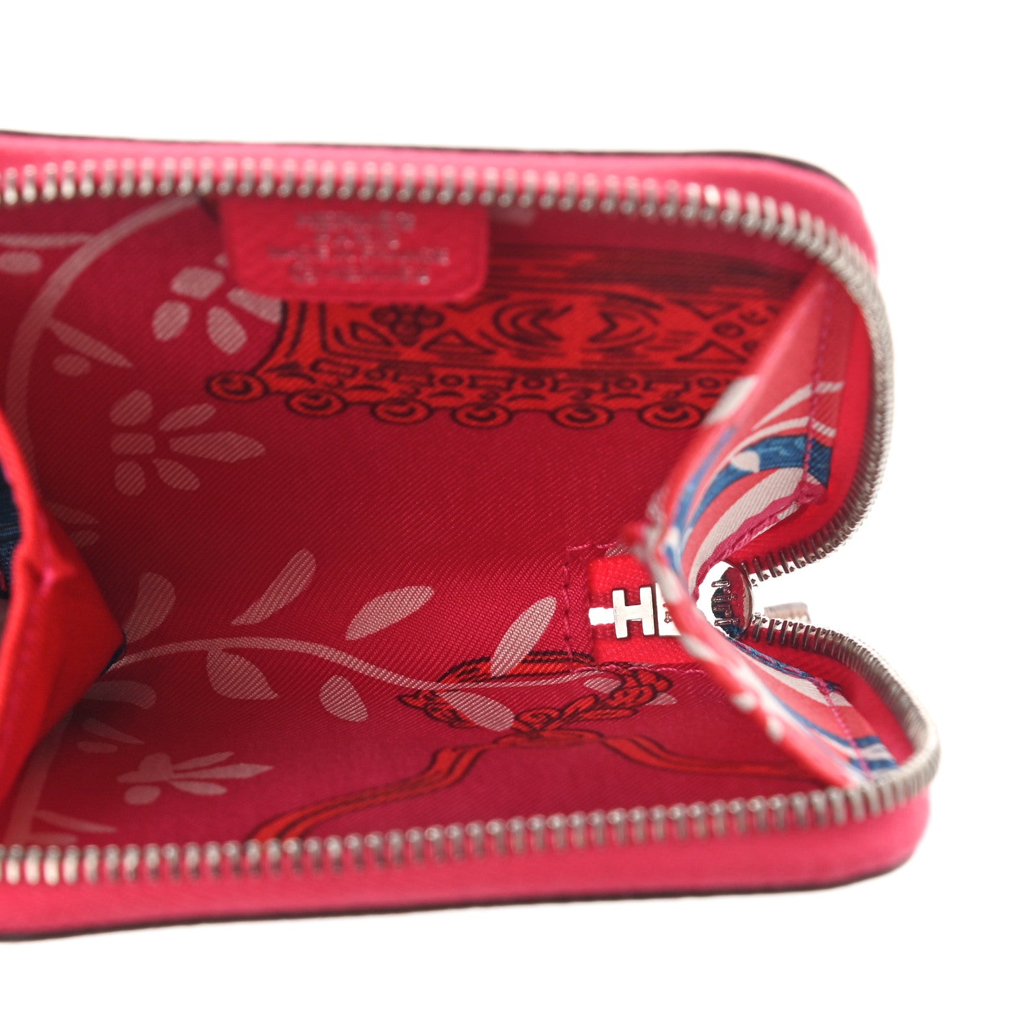 Hermes Epsom Silk'in Coin Purse Rose Mexico 5 of 8