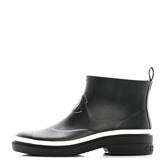 Rubber CC Short Rain Boots 40 Black