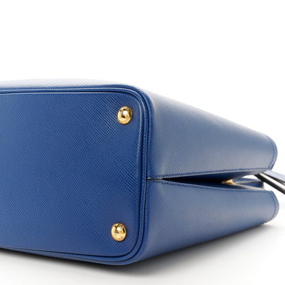 Prada Saffiano Cuir Medium Panier Bucket Bag Bleuette Fuoco 11 of 11