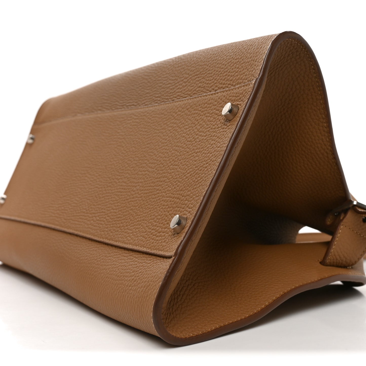 Matte Grained Calfskin EW Margaux Rubber