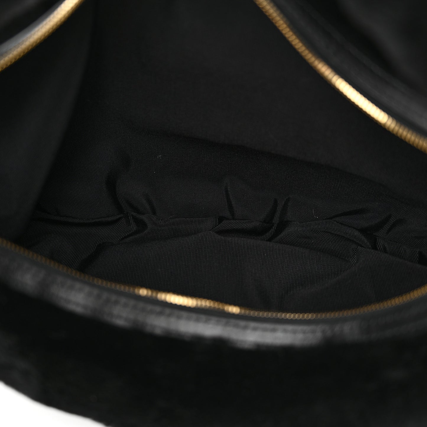 Shearling Medium Olivia Hobo Black